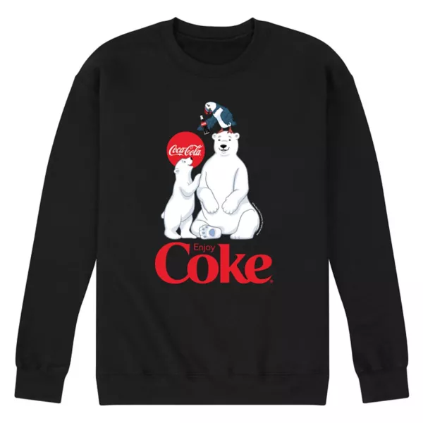 

Мужская толстовка Coca-Cola Polar Bears Licensed Character, черный