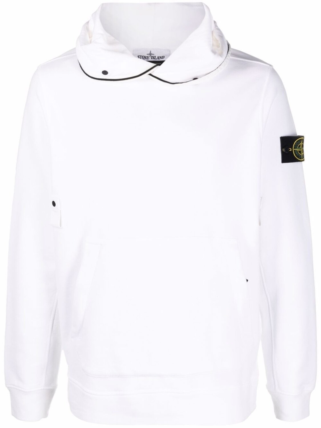 

Stone Island худи с контрастным кантом, белый