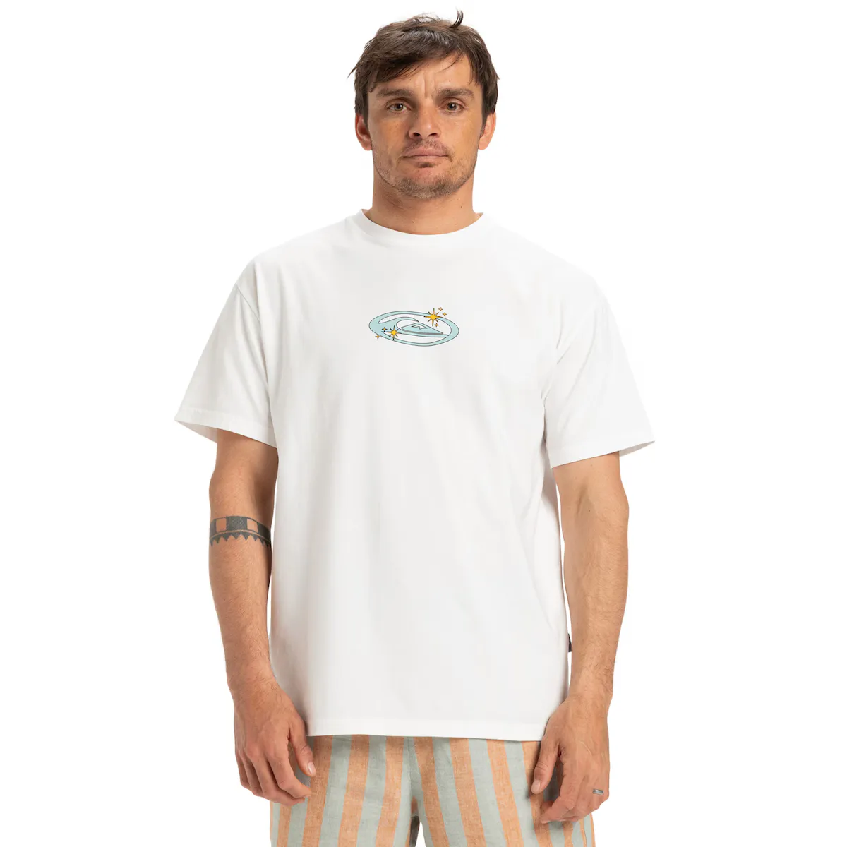 

Мужская футболка Quiksilver Nd Nature Magic, белый