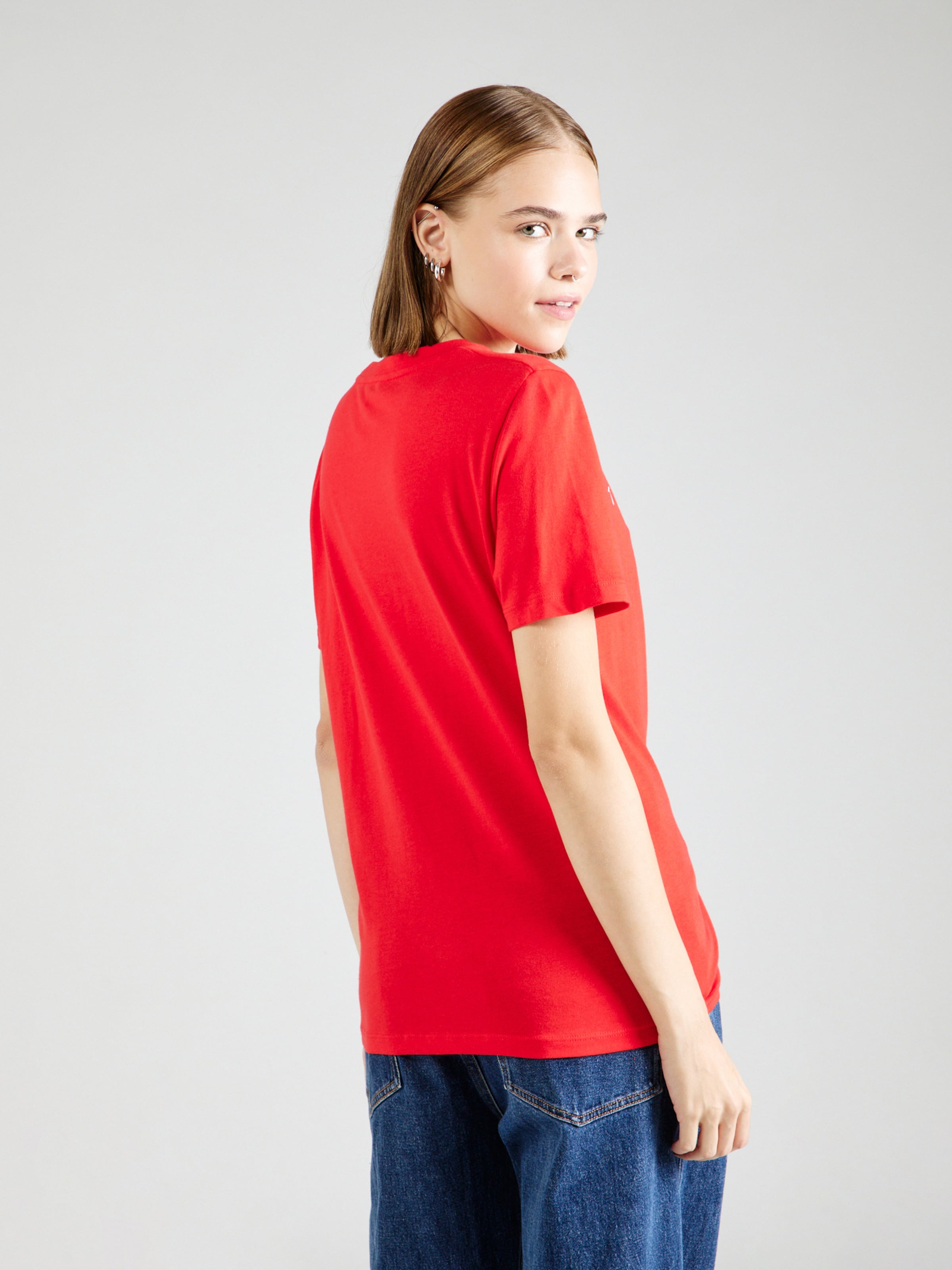 TOMMY HILFIGER Футболка в красном цвете — фото 4