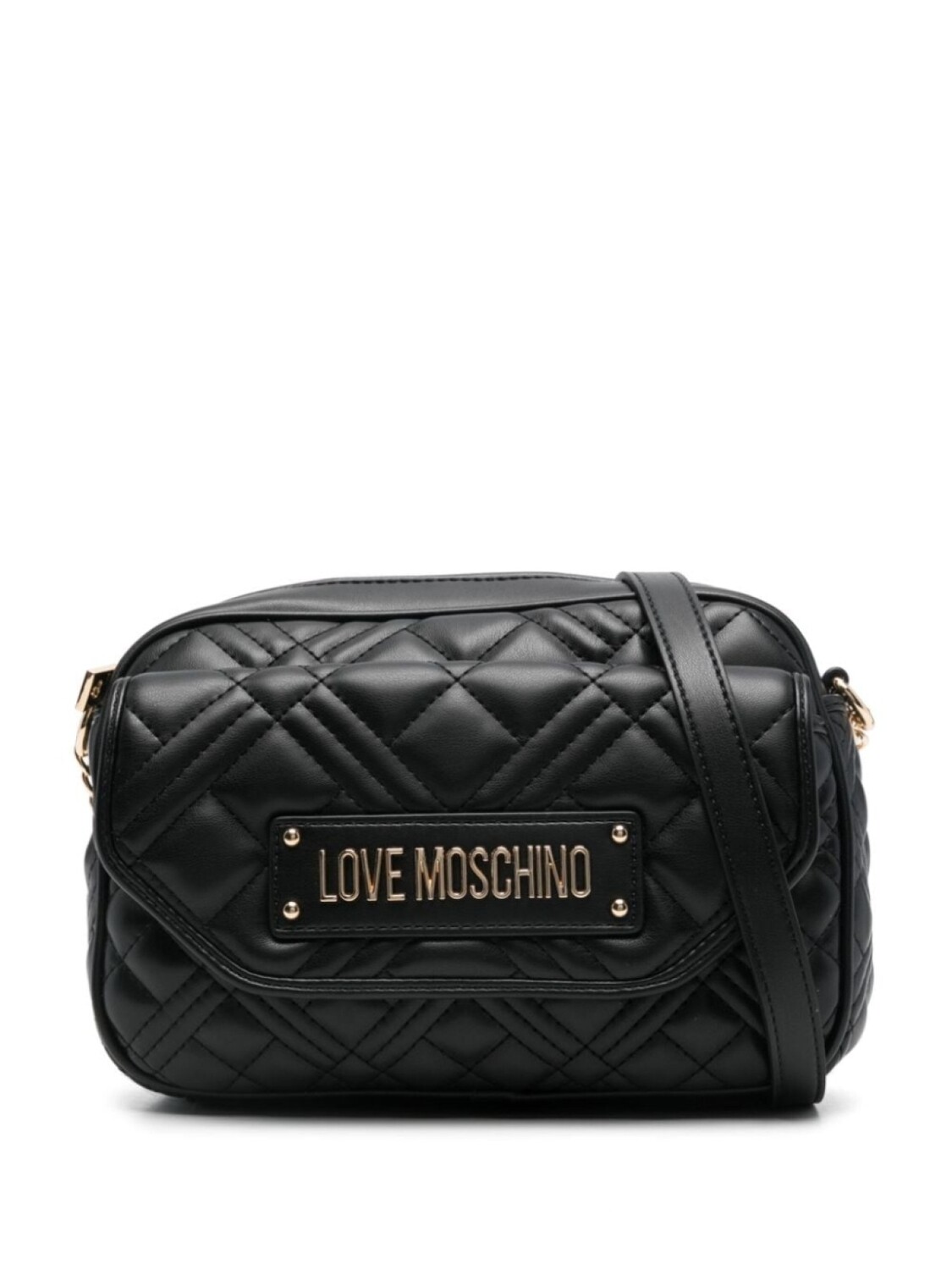 

Сумка через плечо Love Moschino с ромбовидной стежкой, черный