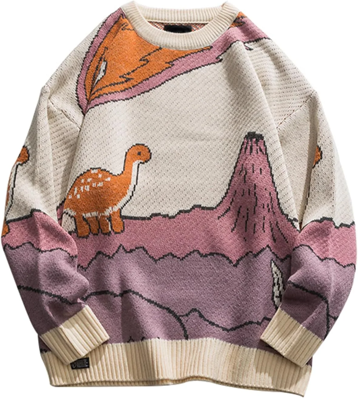 

Arssm мужской оверсайз свитер с динозавром