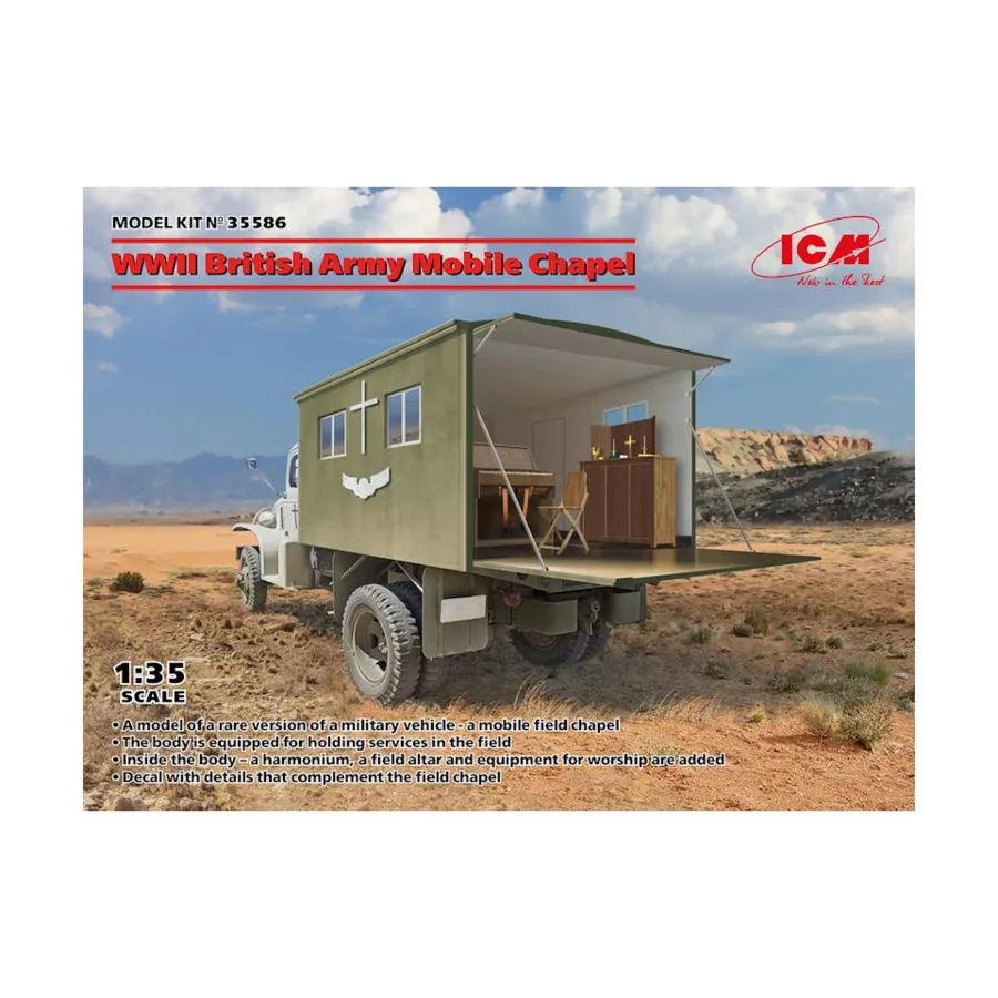 

Мобильная часовня британской армии времен Второй мировой войны, Military Models 1/35 Scale (ICM)
