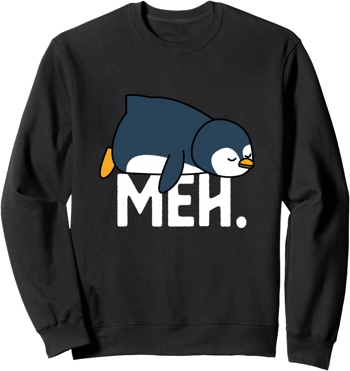 

Забавная сетчатая толстовка с мемом Ленивый пингвин в цирке Penguin Meme Tees Co., черный