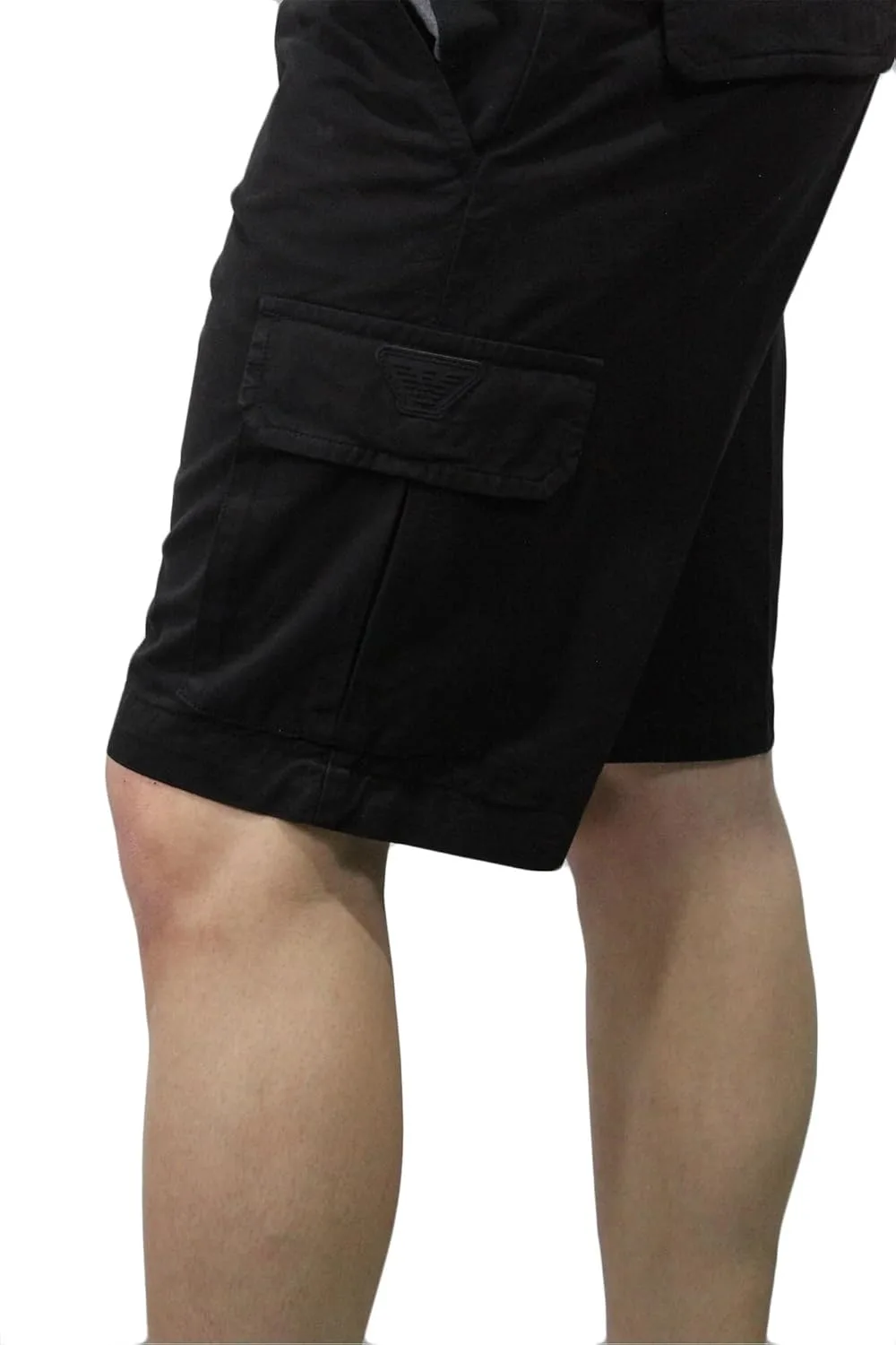 Мужские плавки-бермуды Emporio Armani Standard Eagle Patch, черный — фото 3