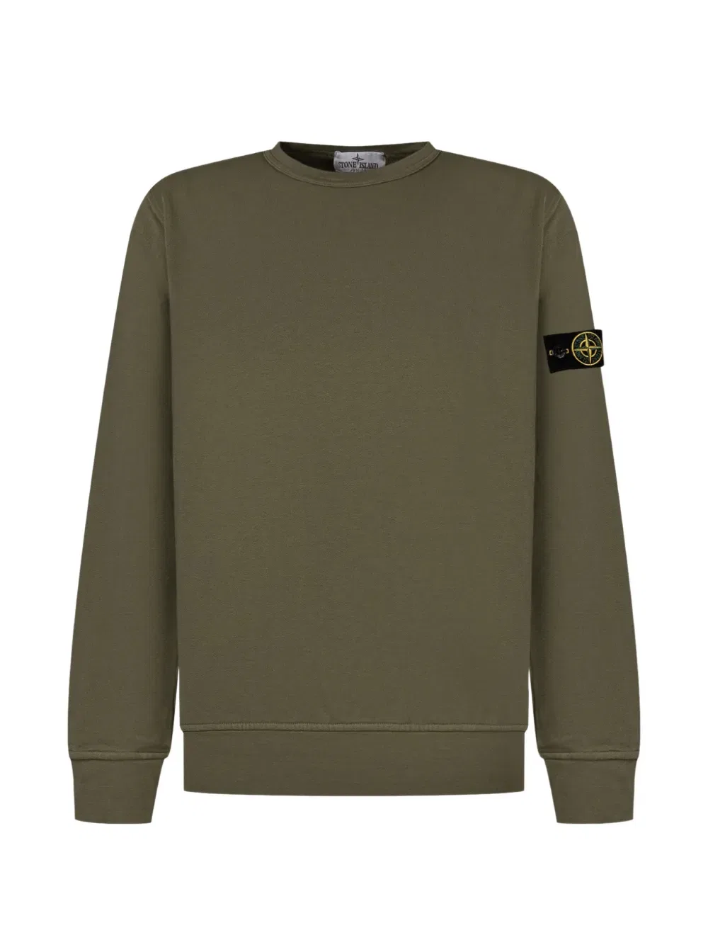 Футболка с круглым вырезом и логотипом Stone Island Junior, зеленый