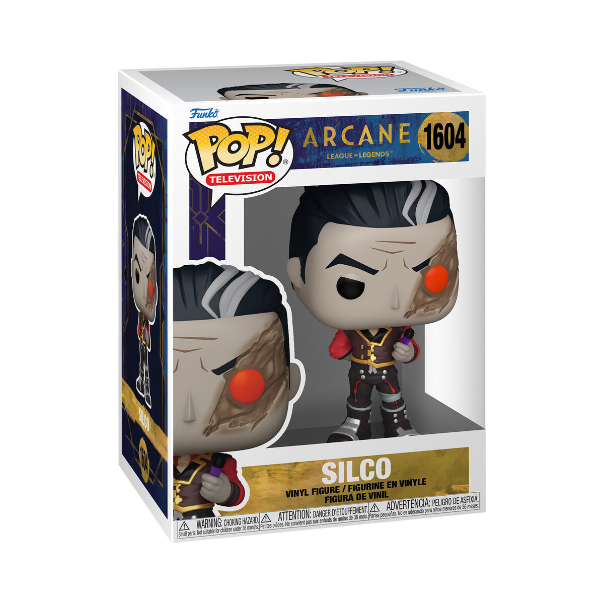 

Funko POP! Телевидение, коллекционная статуэтка, Arcane, Silco, 1604 г.