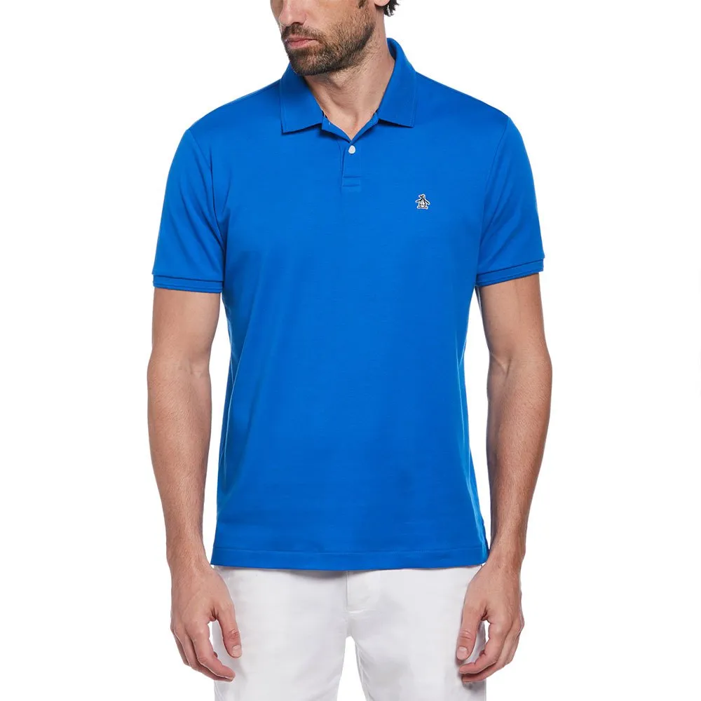 

Поло Original Penguin Daddy Organic Interlock Sticker Pete, синий