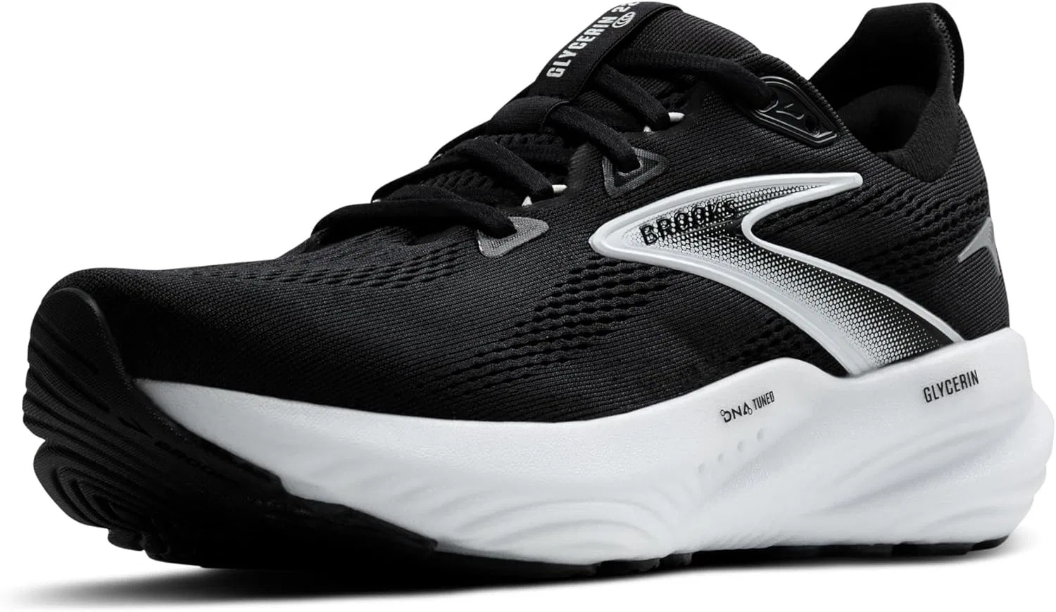 Мужские беговые кроссовки Brooks Glycerin 22, Black / Grey / White