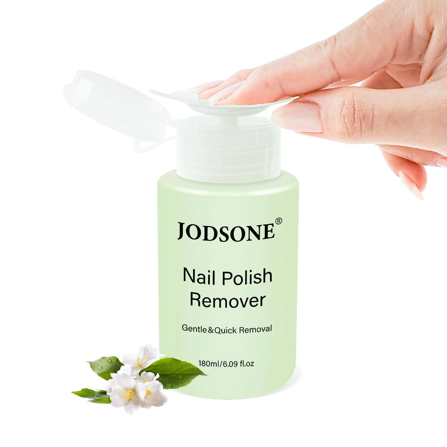 Жидкость для снятия лака JODSONE без ацетона, 180 мл, с ароматом жасмина Jodsone, Jasmine-180 Ml