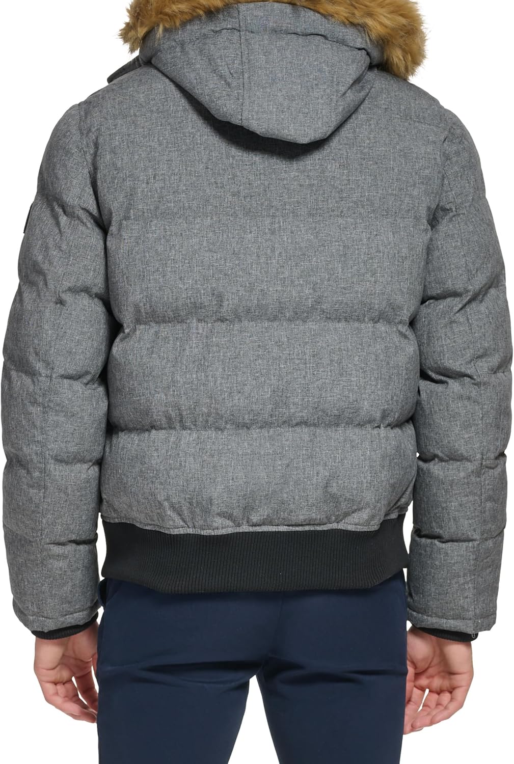 Мужская стеганая куртка-бомбер Tommy Hilfiger Arctic Cloth (стандартная и для больших и высоких), Heather Grey — фото 3