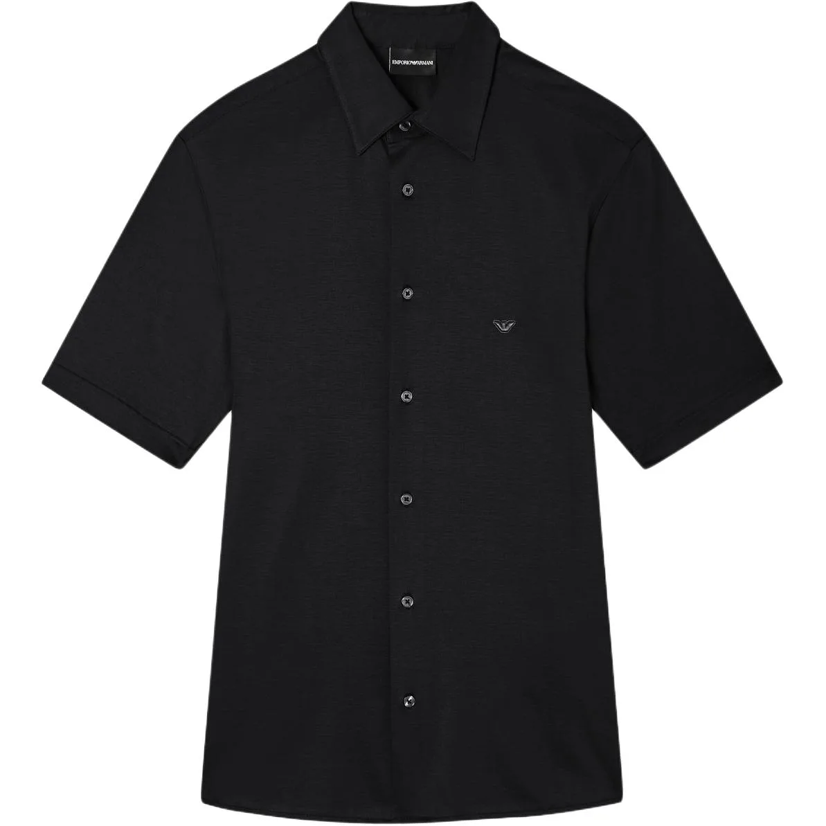 Рубашка с коротким рукавом EMPORIO ARMANI, черный