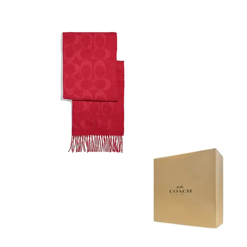 

COACH Вязаный шарф унисекс, Bright Red