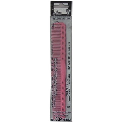 Расческа YS Park 334 Fine Cutting Grip Comb розовая