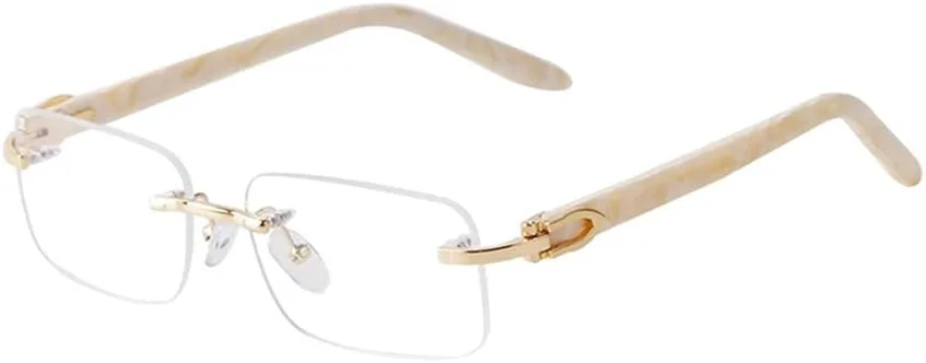 

Солнцезащитные очки в стиле ретро без оправы с мраморным рисунком, из ацетата, мужские и женские, с зелеными линзами, прямоугольной формы VFDHN, C3 Anti Blue Light