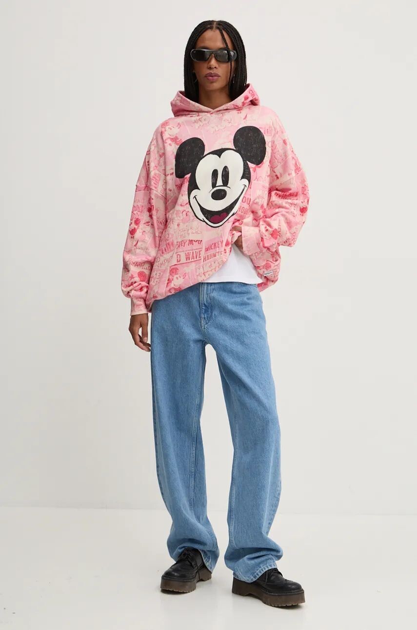 

Хлопковая толстовка Desigual RETRO, розовый