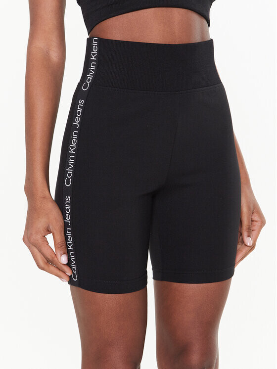 

Байкерские шорты узкого кроя Calvin Klein, черный