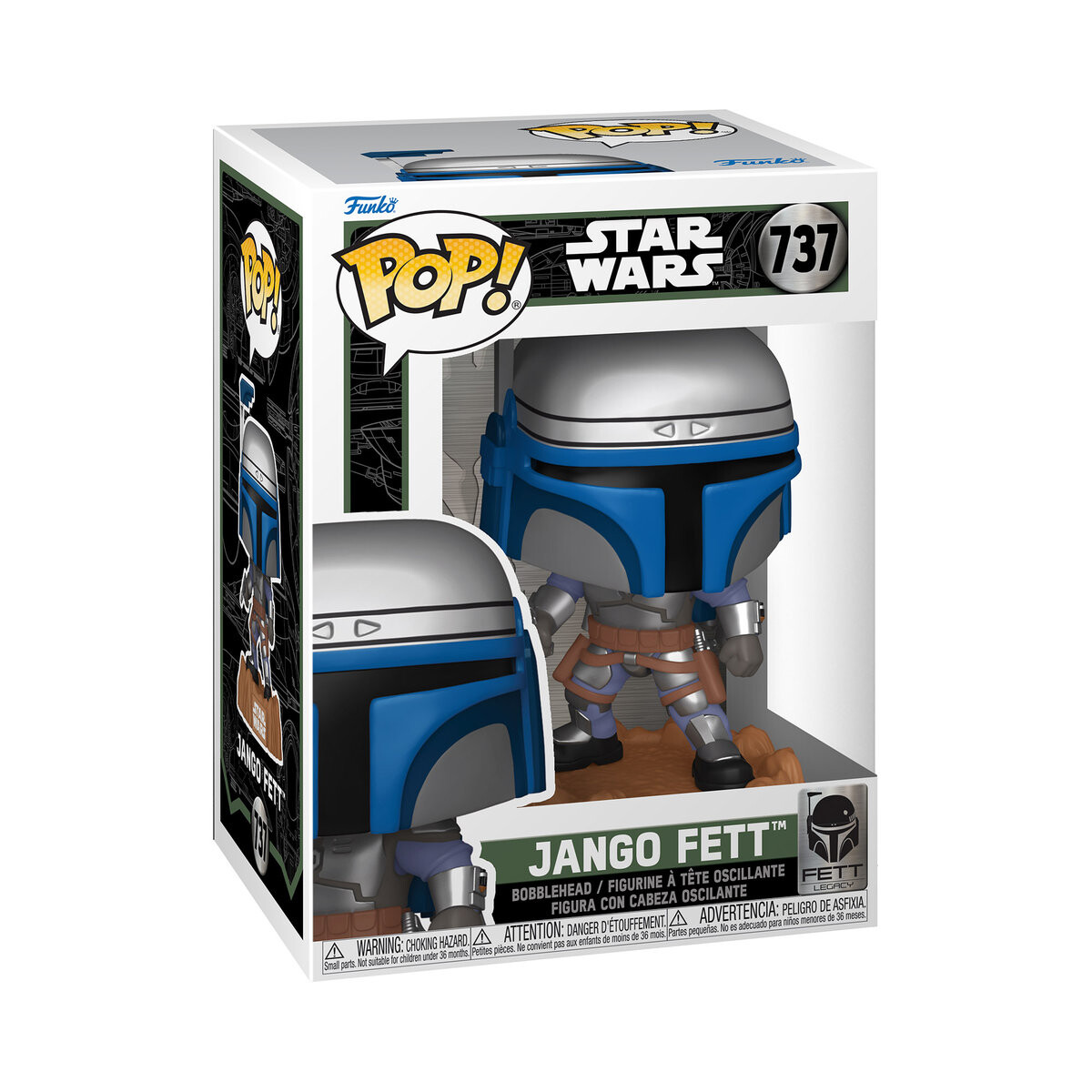 

Funko POP! Marvel, коллекционная фигурка, POP Star Wars: FL - Джанго Фетт (ООН)