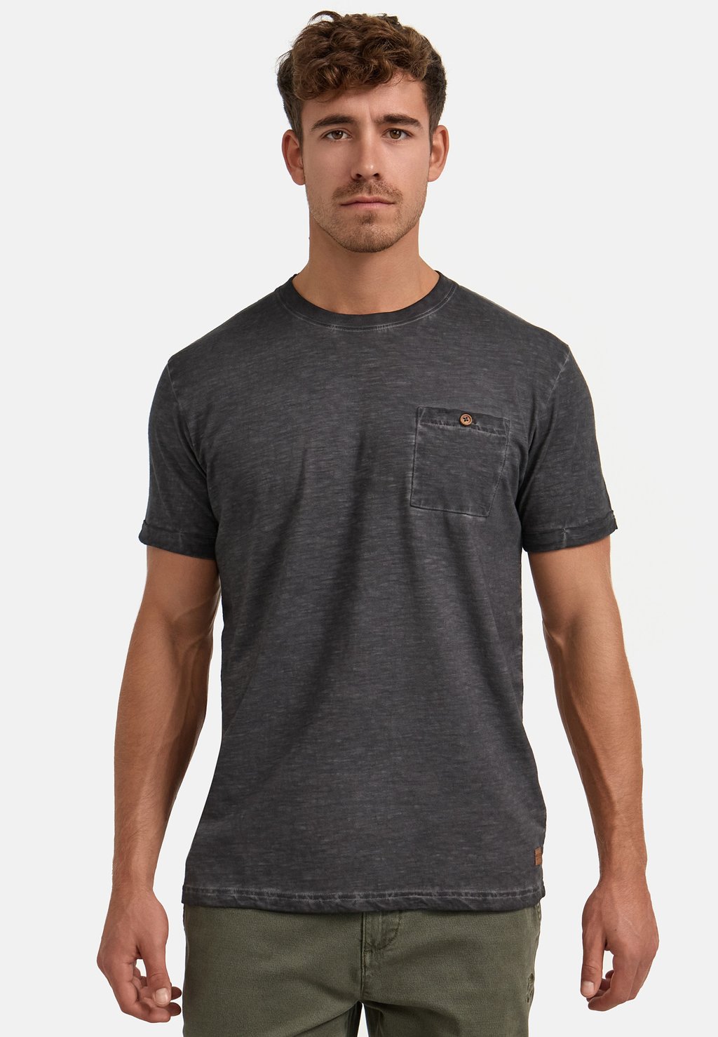 

Базовая футболка KILMON INDICODE JEANS, темно-серый