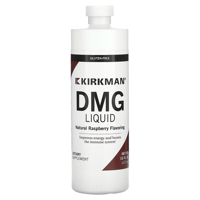 

Kirkman Labs, DMG Liquid, натуральная малина, 125 мг, 473 мл (16 жидк. Унций)
