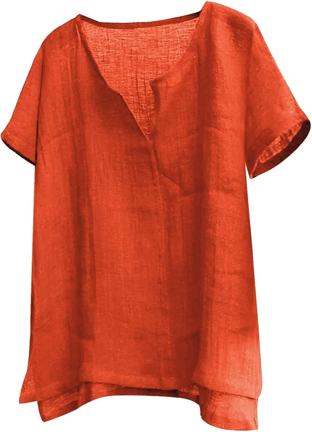 

Футболка мужская Cotton and Linen, короткий рукав, свободная CAOQAO