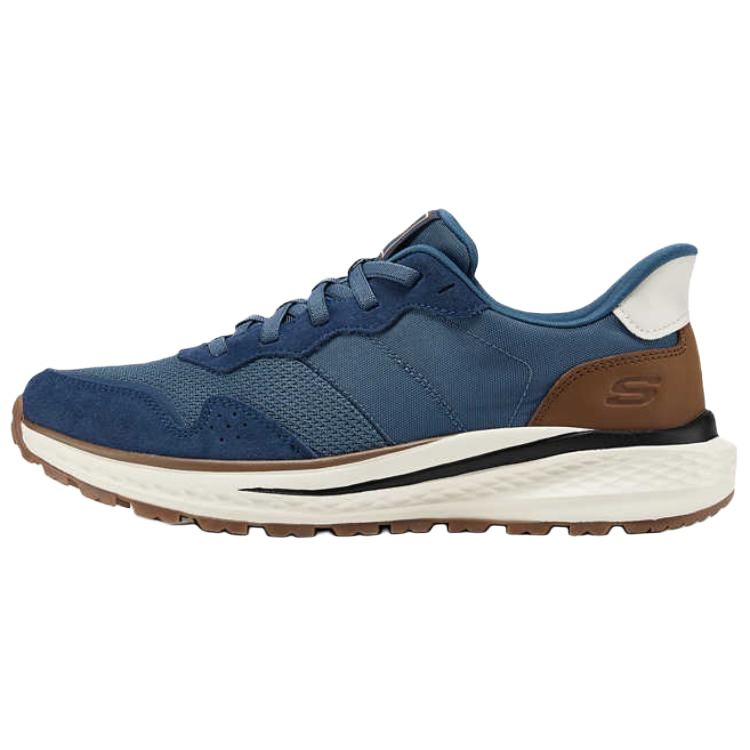 

Skechers Кроссовки мужские Slip Ins Low Top Casual, сине-коричневые