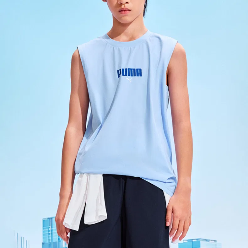 Детская футболка Quick Dry PUMA, Ice Blue 80902 — фото 3