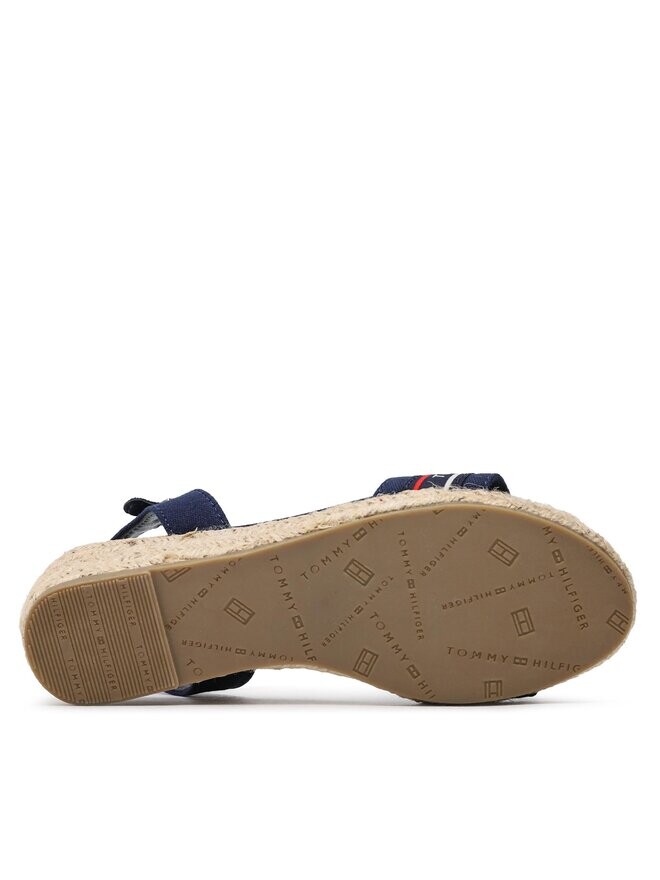 Эспадрильи Tommy Hilfiger Rope Wedge Sandal T3A7-32777-0048 M, темно-синий — фото 4