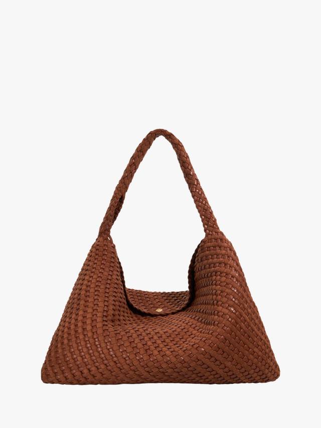 

Deliberate XL плетеная наплечная сумка Dune London, Tan