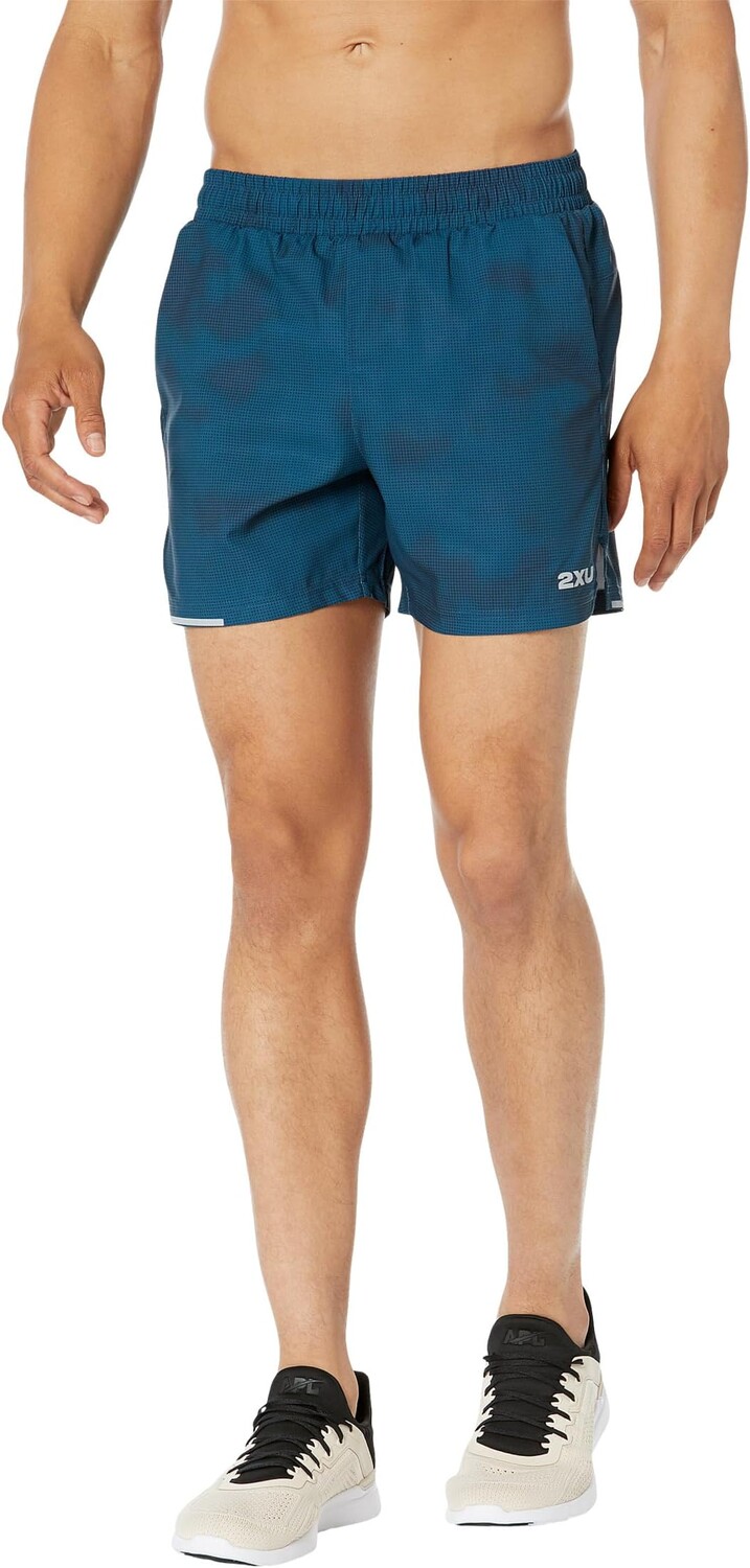 

Шорты 2XU Aero 5" Run Shorts, цвет Halftone Camo/Silver Reflective