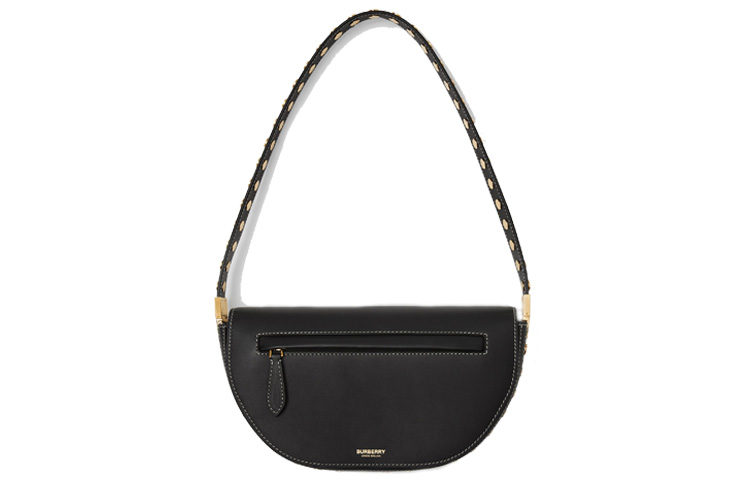 

Burberry Олимпия Лезер одноплечевая сумка малая женская black