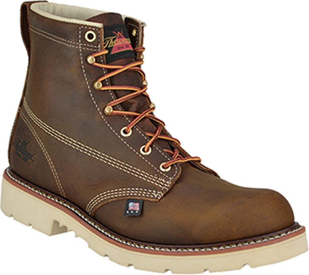 

Мужские кожаные ботинки Thorogood с гладким носком, 15 см, без защитных функций, коричневый