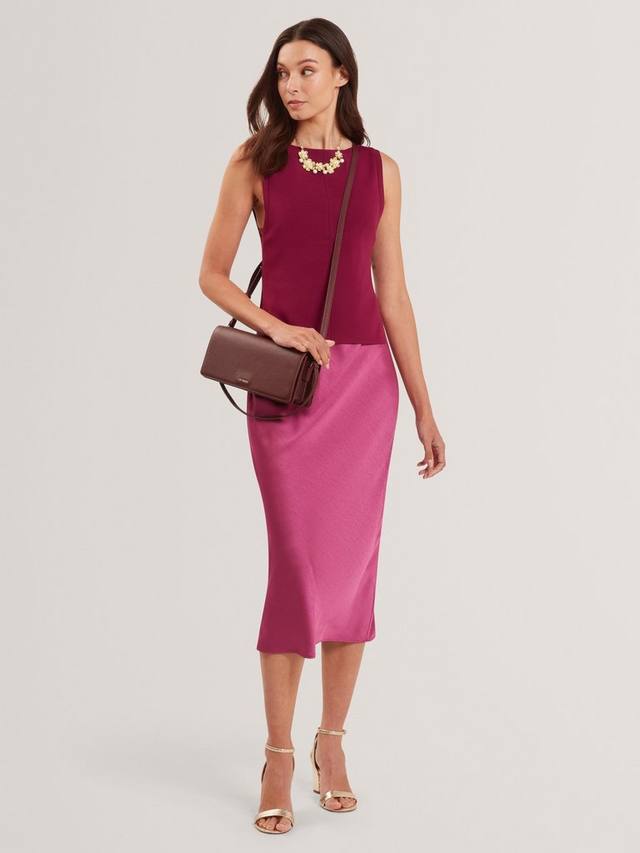 

Бесплатное сатиновое миди-платье Ted Baker, Purple