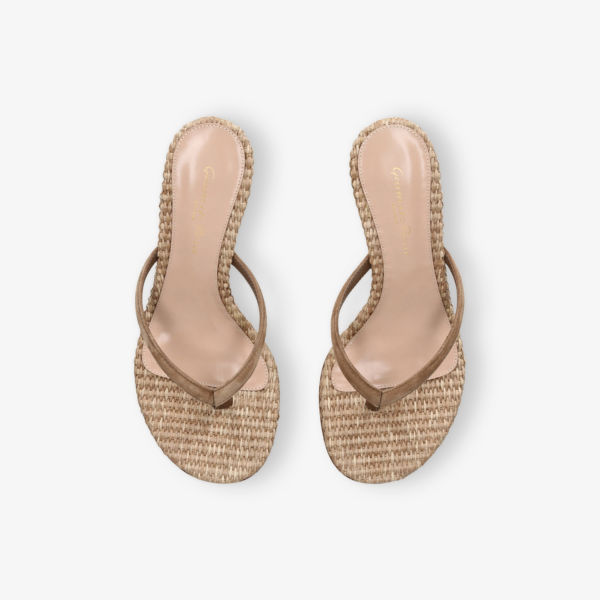 Сандалии замшевые Gianvito Rossi Calypso, коричневый — фото 2