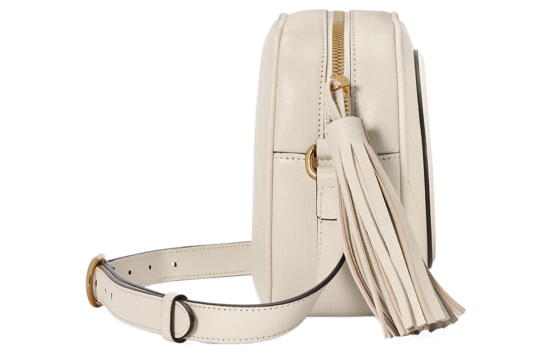 Женская кожаная сумка кроссбоди GUCCI — фото 4