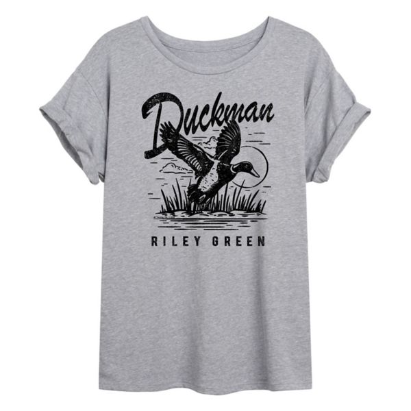 

Футболка Juniors Riley Green Duckman большого размера Licensed Character, серый
