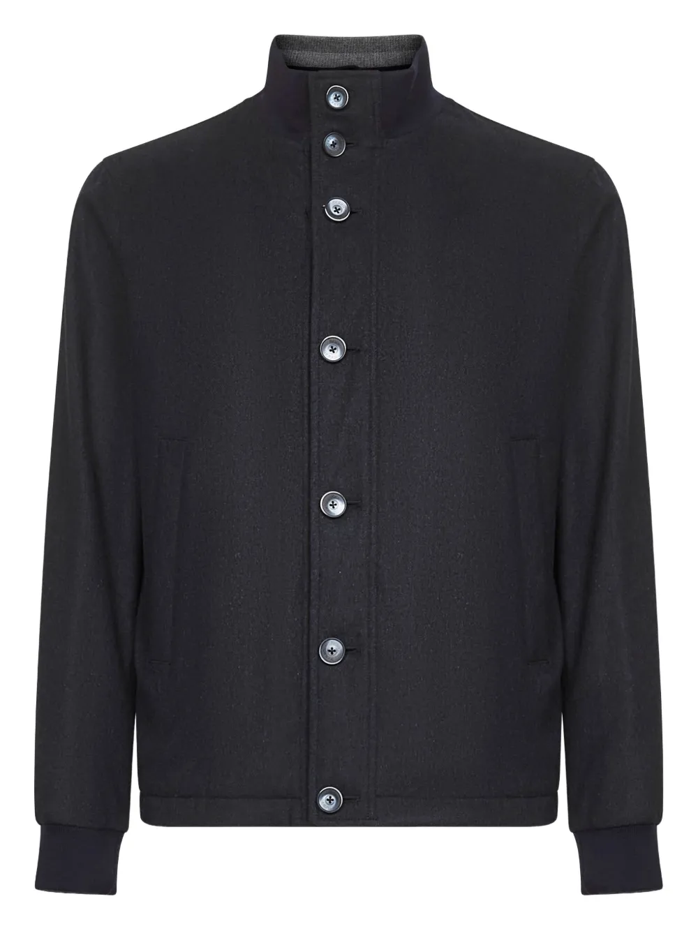 

Куртка с высоким воротником на пуговицах Herno, синий