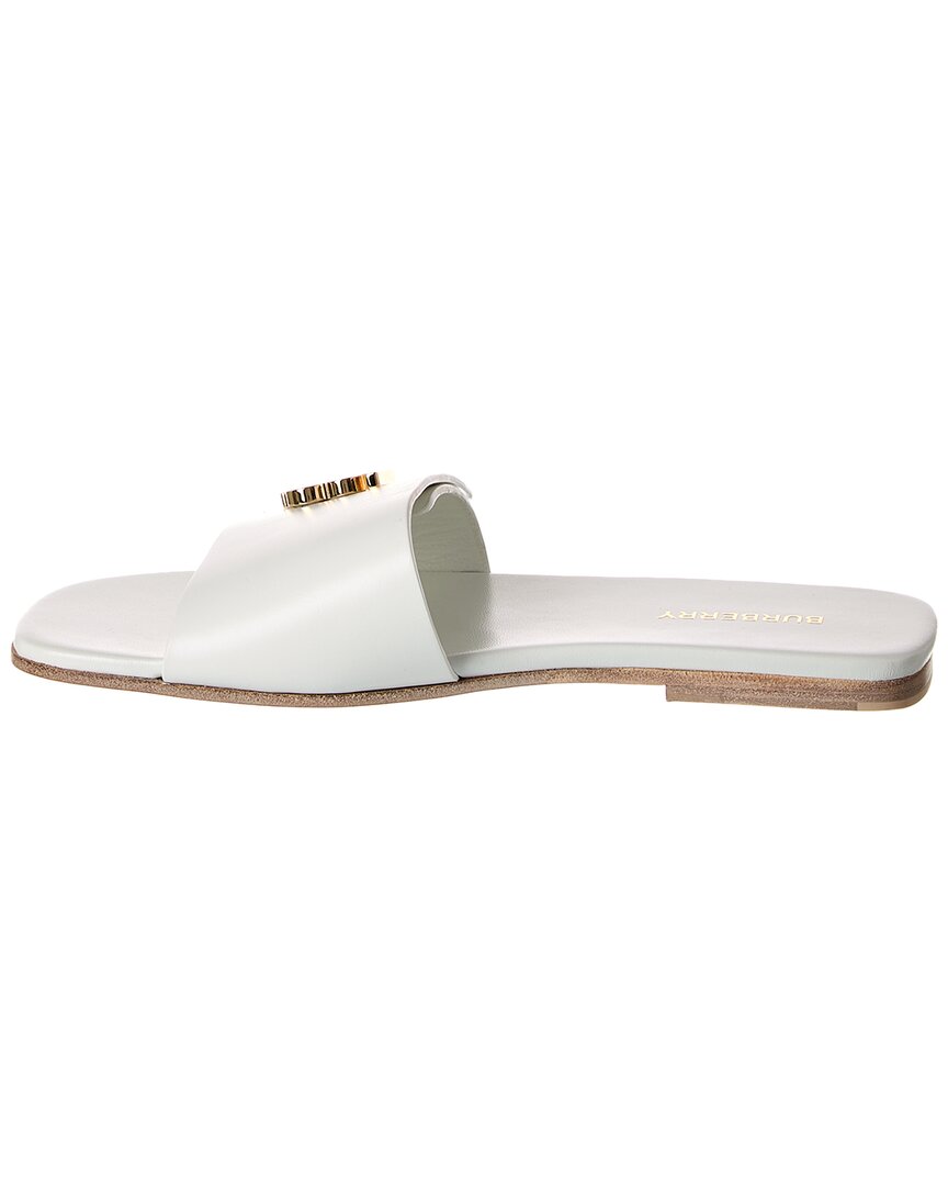 Burberry Monogram Leather Sandal, белый — фото 2
