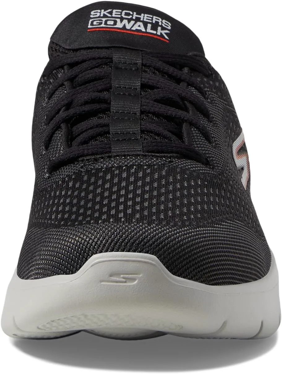 Мужские кроссовки Skechers Go Walk Flex - Новый мир, черный/оранжевый — фото 2
