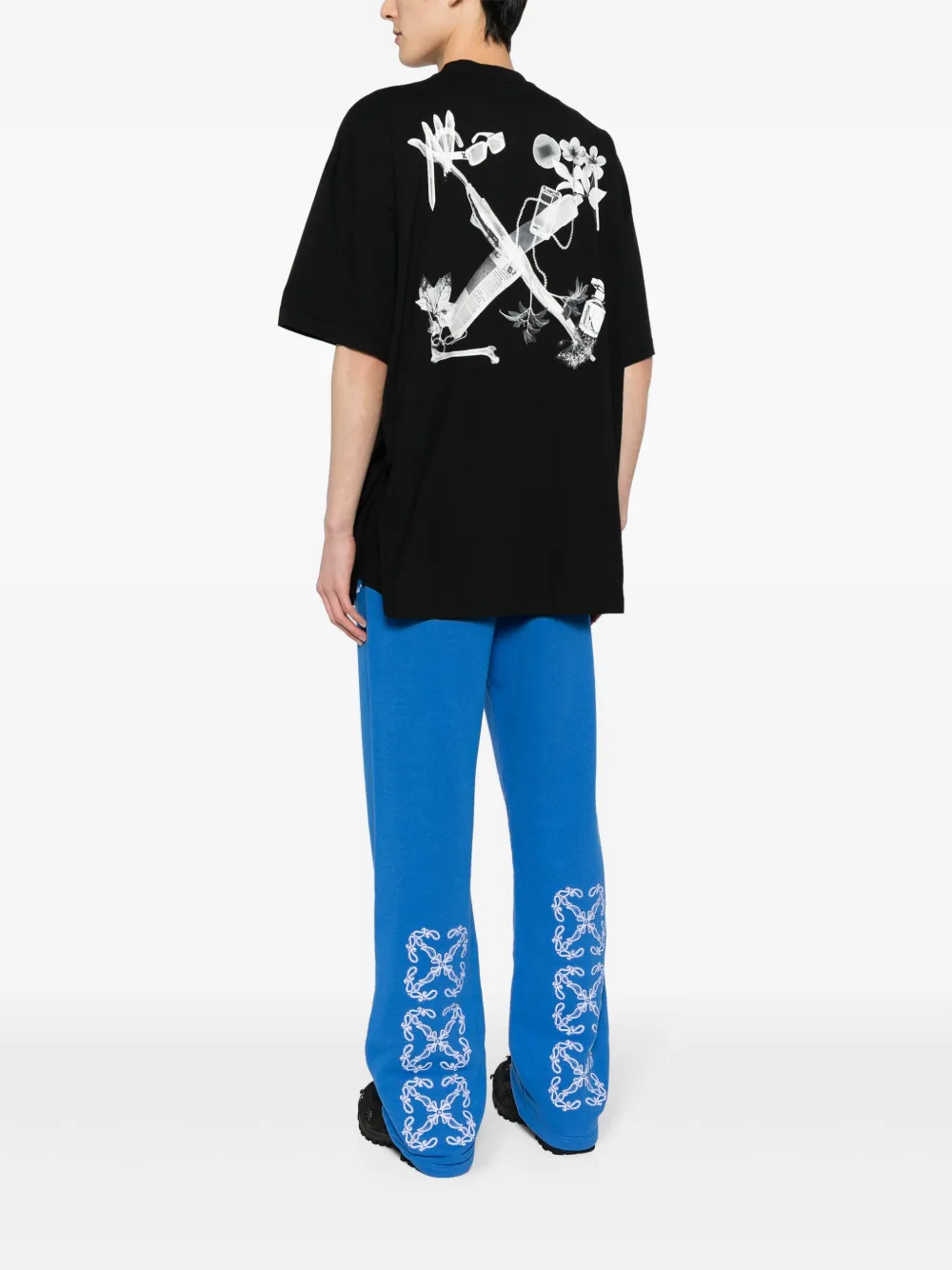 Спортивные брюки Bandana Arrows с кулиской OFF-WHITE, синий — фото 2