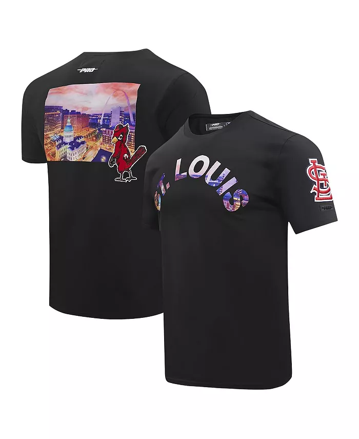 

Мужская черная футболка St. Louis Cardinals с городским пейзажем Pro Standard