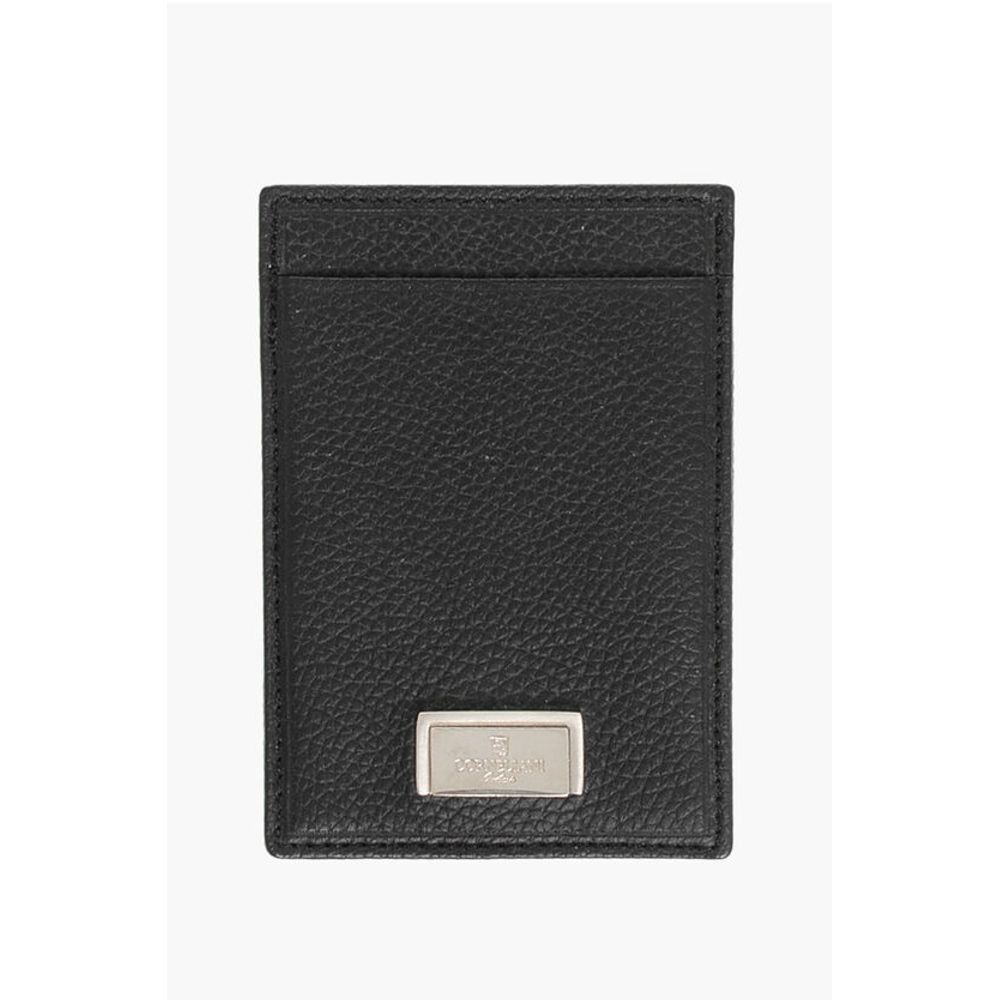

Визитница из текстурированной кожи Corneliani, черный