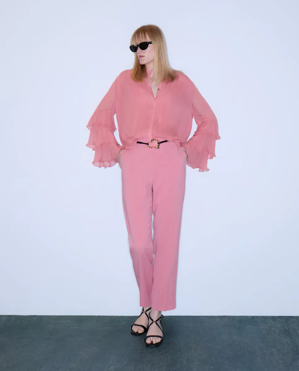 

Женские морковные брюки с резиной Woman Limited El Corte Inglés, цвет Rosa