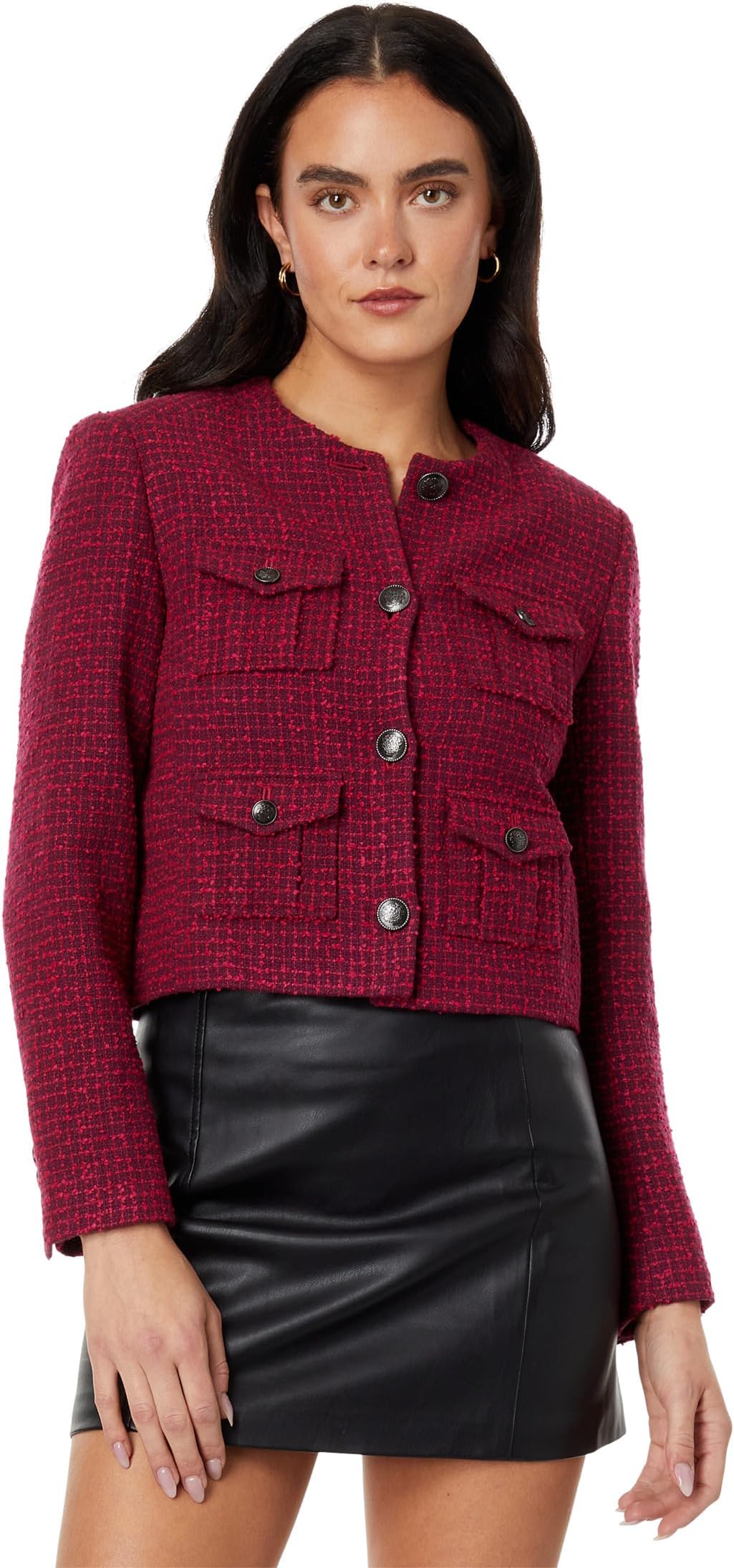 

Куртка Pennio Cropped Boucle Jacket Ted Baker, цвет Light Red