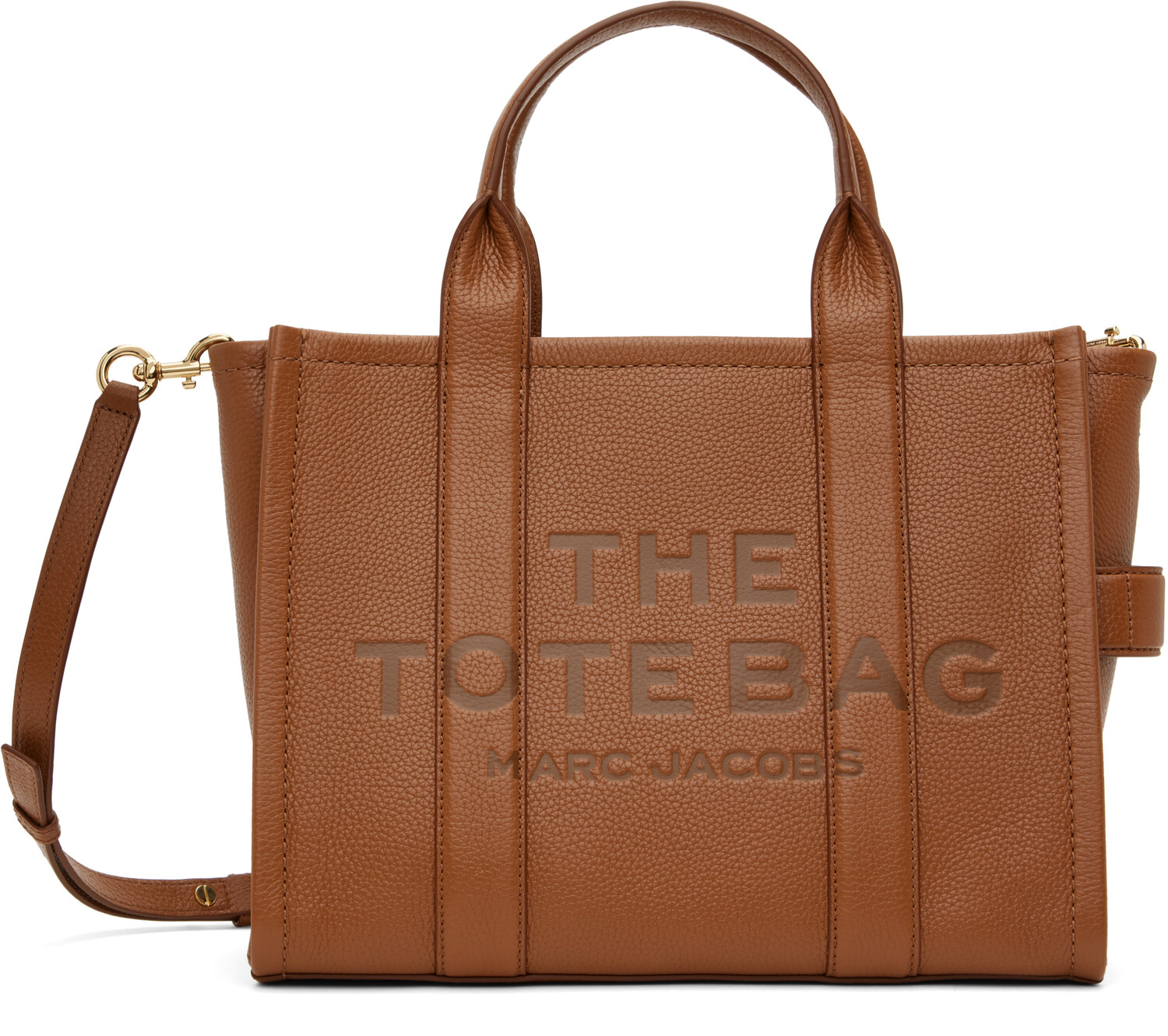

Коричневая сумка-тоут «The Leather Medium» Marc Jacobs, Коричневый, Коричневая сумка-тоут «The Leather Medium» Marc Jacobs