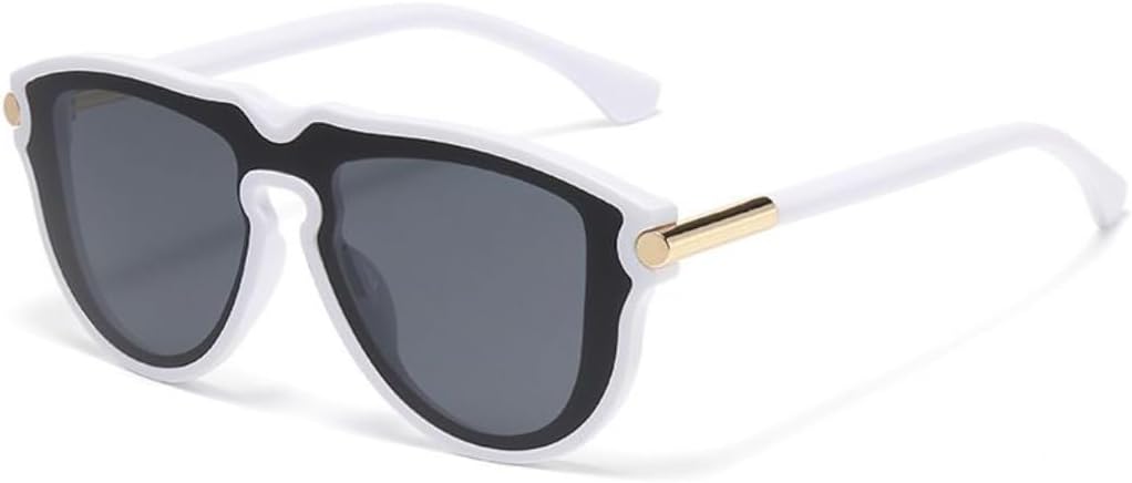 

Солнцезащитные очки в крупной оправе для женщин и мужчин, модные, роскошные, цельные, трендовые, для велоспорта, защитные очки, очки с защитой от УФ-излучения UV400 TKKTLLT, Tyj382-7