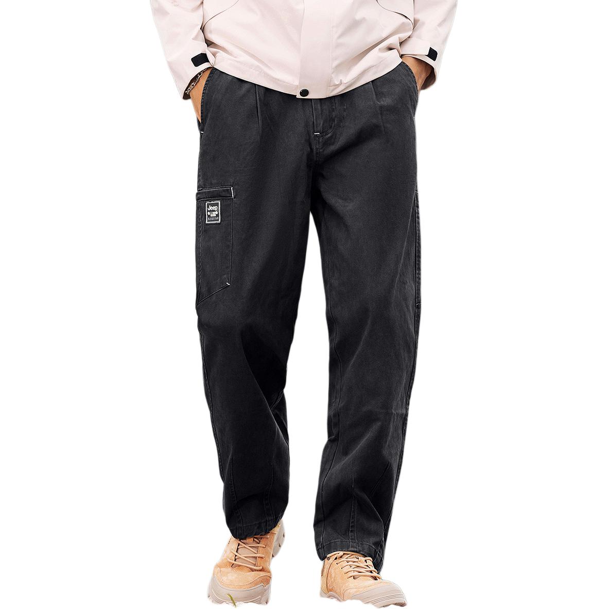 

Классические повседневные брюки Unisex Jeep, pure черный