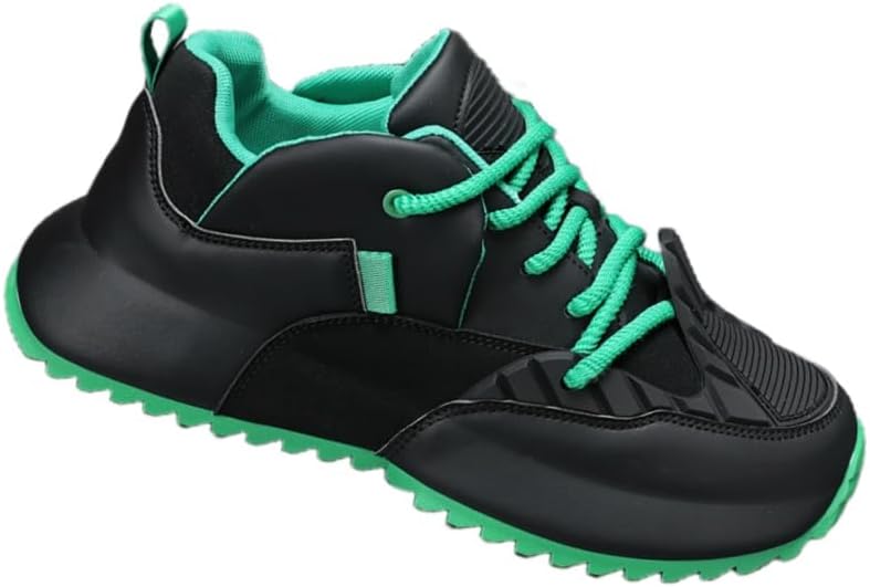 

Мужские дышащие сверхлегкие повседневные кроссовки Clolinde с толстой кожей, уличная мода, большой размер, зеленый