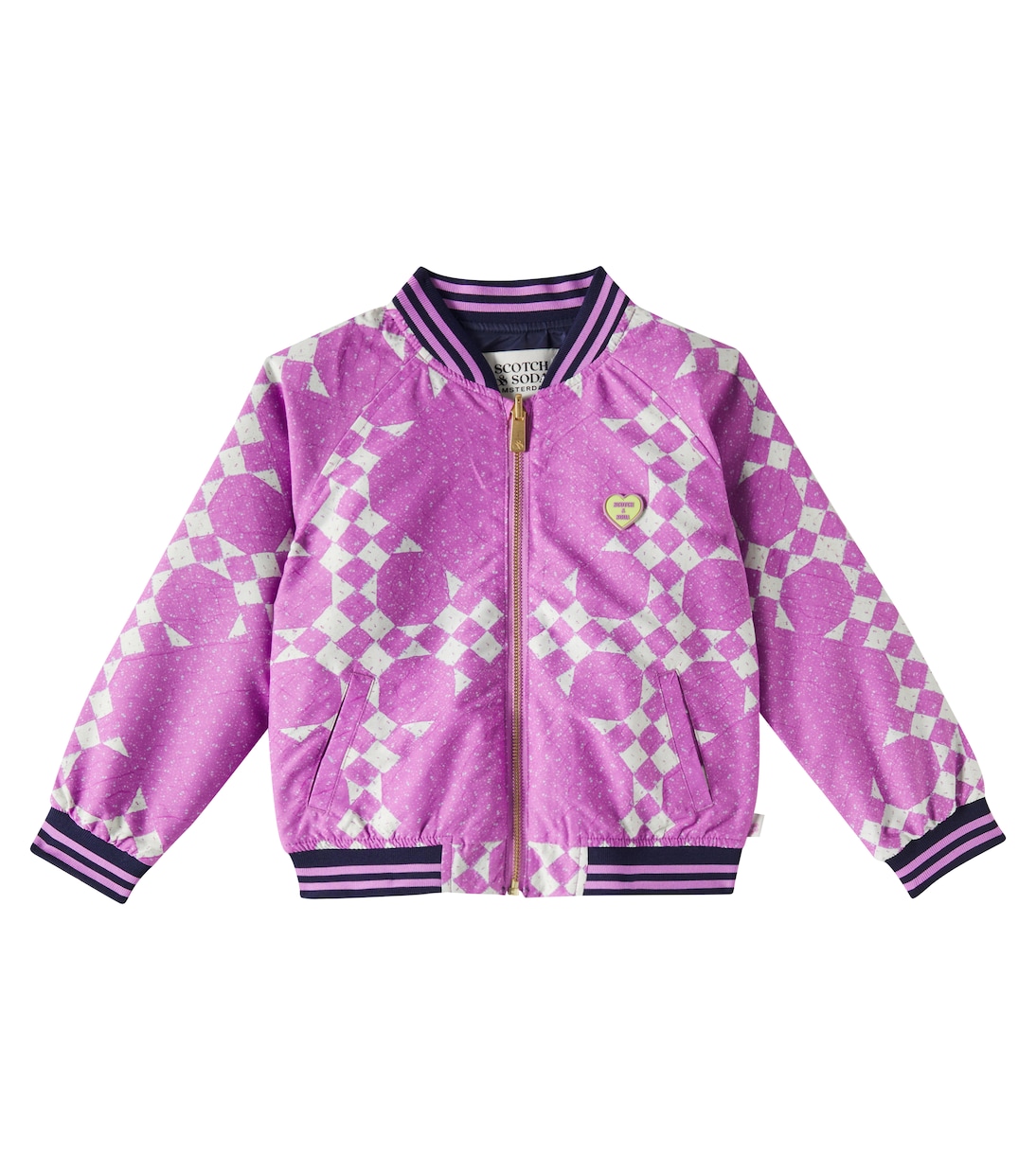 

Двусторонняя куртка-бомбер Scotch & Soda Kids, Dark Pink