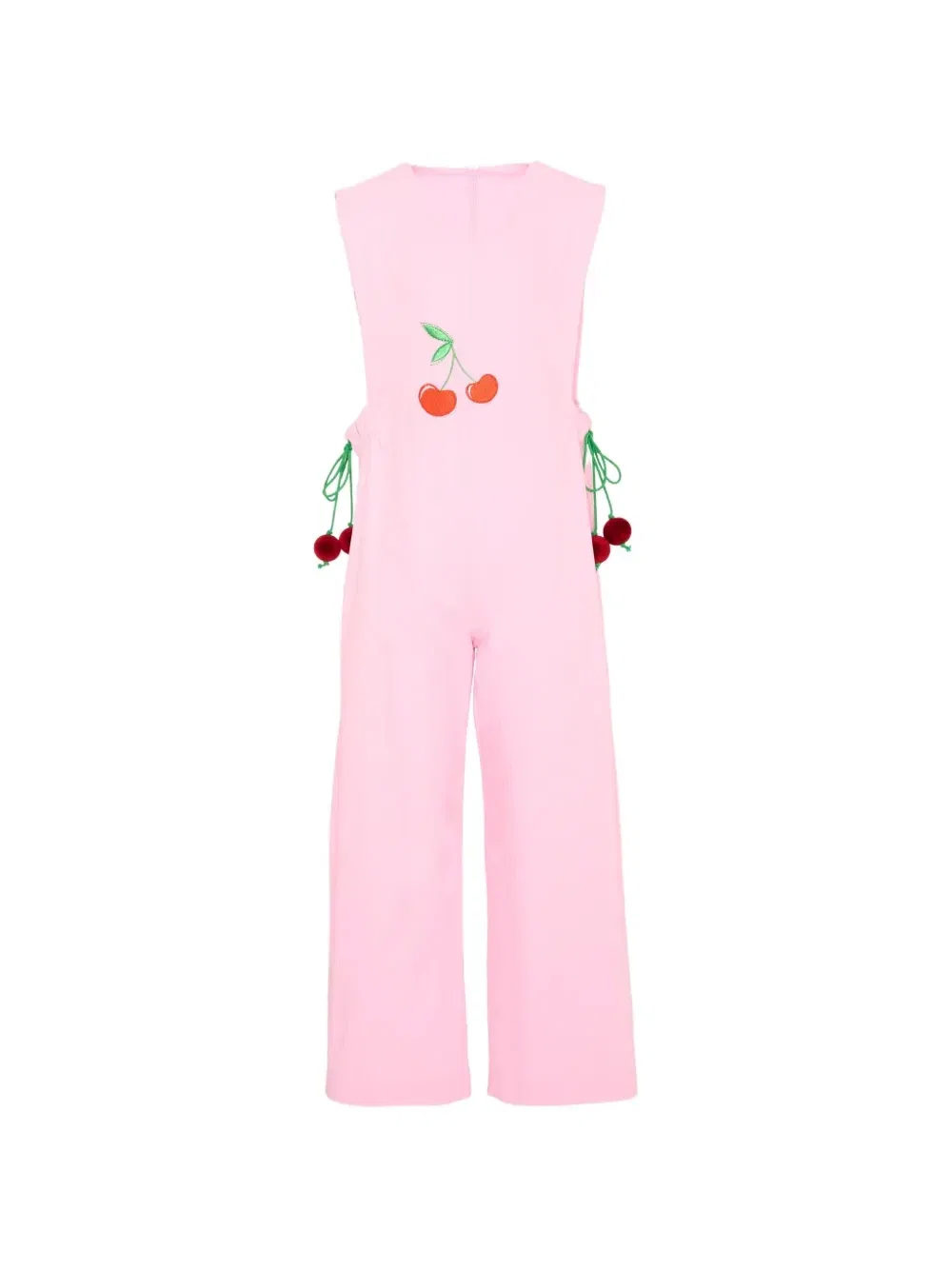 Комбинезон с вышивкой в виде вишен Pangolini Kids, розовый